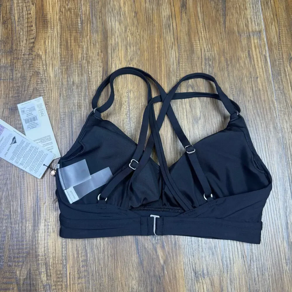 CALIA by Carrie Underwood Black Crisscross Bikini Top - Picture 2 of 6